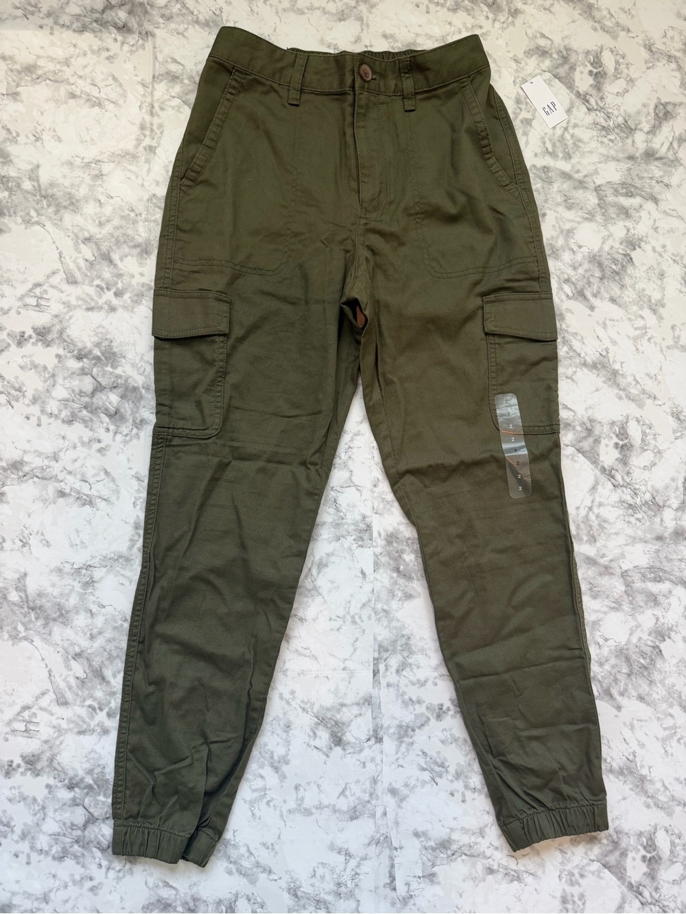 GAP Olive Green Cargo Jogger Pants size 2